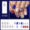 12 Sizes-24 Pcs Press On Nails C1725