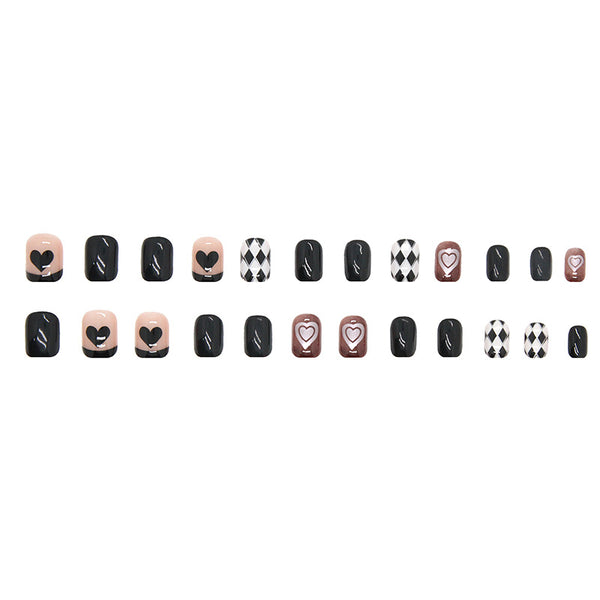12 Sizes-24 Pcs Press On Nails R659