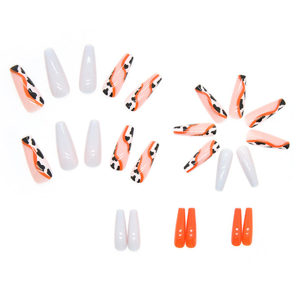 12 Sizes-24 Pcs Press On Nails W173