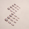 12 Sizes-24 Pcs Press On Nails W1160