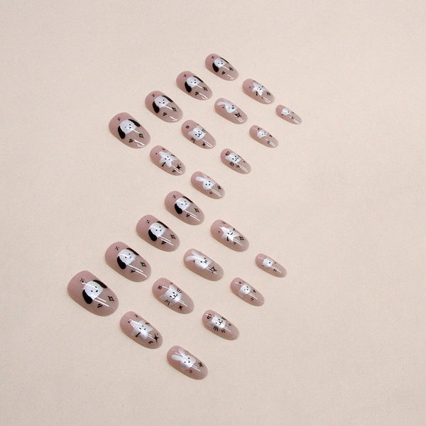 12 Sizes-24 Pcs Press On Nails W1160