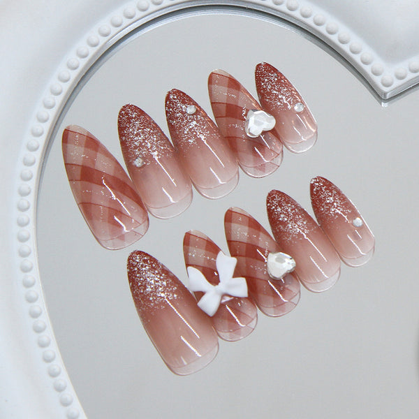 12 Sizes-24 Pcs Press On Nails Z1309