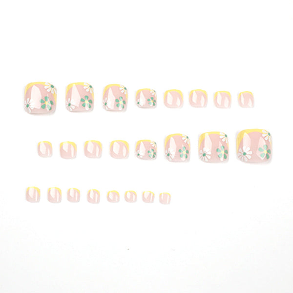 Press On Toe nails Set 24pcs/set JP1627