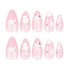 12 Sizes-24 Pcs Press On Nails JP3434