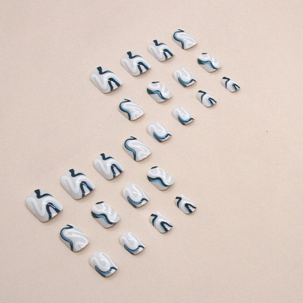 12 Sizes-24 Pcs Press On Nails W1322