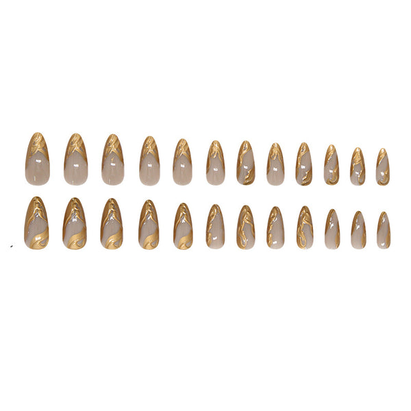 12 Sizes-24 Pcs Press On Nails W2063