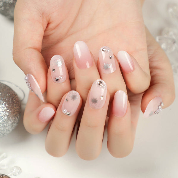12 Sizes-24 Pcs Press On Nails JP2695