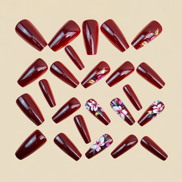 12 Sizes-24 Pcs Press On Nails Y1720