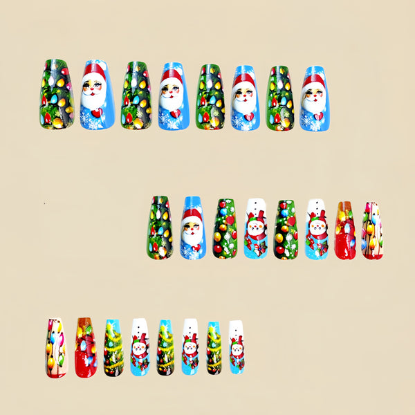 12 Sizes-24 Pcs Press On Nails Y421