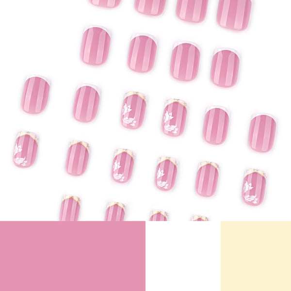 12 Sizes-24 Pcs Press On Nails JP3833