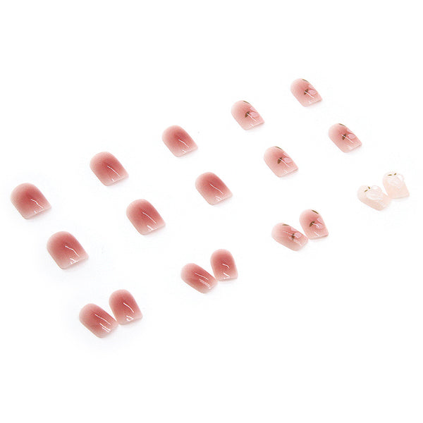 12 Sizes-24 Pcs Press On Nails Z313