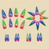 12 Sizes-24 Pcs Press On Nails Y1808