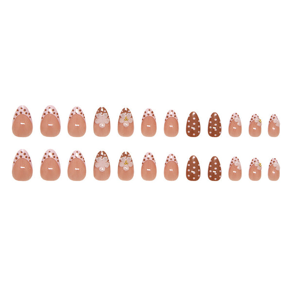 12 Sizes-24 Pcs Press On Nails Z1307