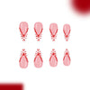 12 Sizes-24 Pcs Press On Nails C1392