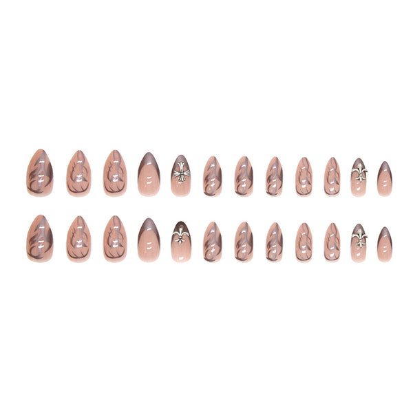 12 Sizes-24 Pcs Press On Nails Z547