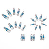 12 Sizes-24 Pcs Press On Nails W029