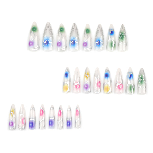 12 Sizes-24 Pcs Press On Nails JP3476