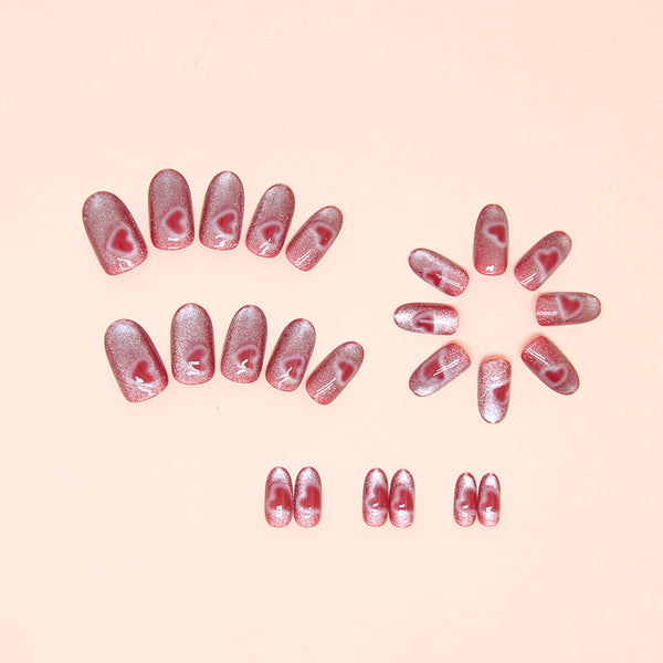 12 Sizes-24 Pcs Press On Nails W1525