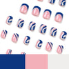 12 Sizes-24 Pcs Press On Nails JP1854