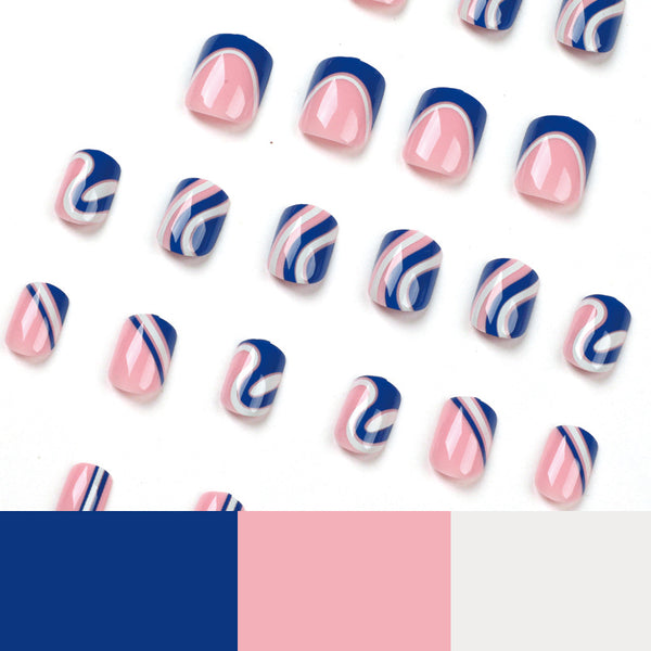 12 Sizes-24 Pcs Press On Nails JP1854