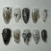 12 Sizes-24 Pcs Press On Nails JP3399