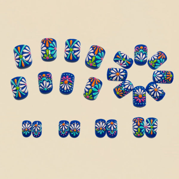 12 Sizes-24 Pcs Press On Nails Y1607