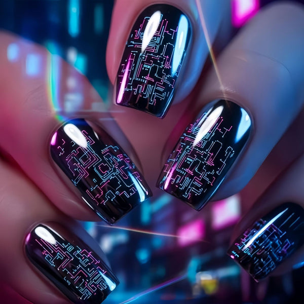 12 Sizes-24 Pcs Press On Nails Y1565