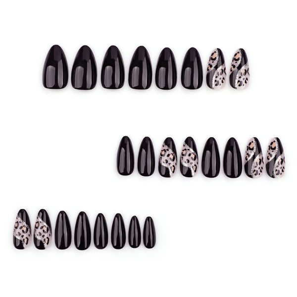 12 Sizes-24 Pcs Press On Nails JP3604