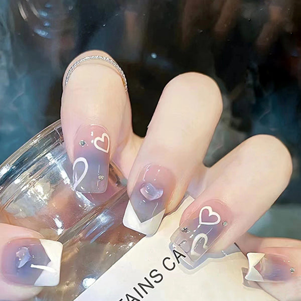 12 Sizes-24 Pcs Press On Nails Z379
