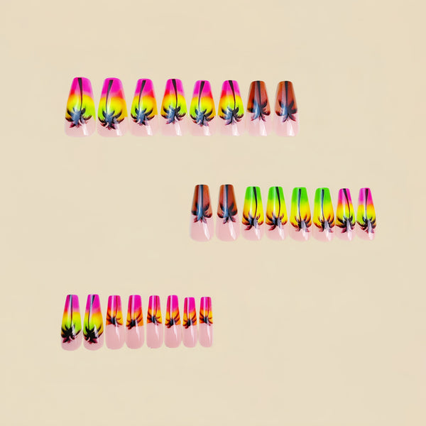 12 Sizes-24 Pcs Press On Nails Y853