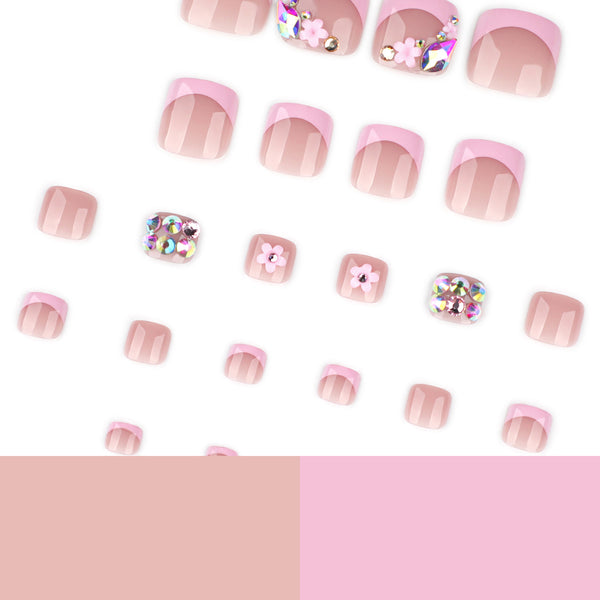 12 Sizes-24 Pcs Press On Nails JP4239