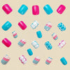 12 Sizes-24 Pcs Press On Nails Y744