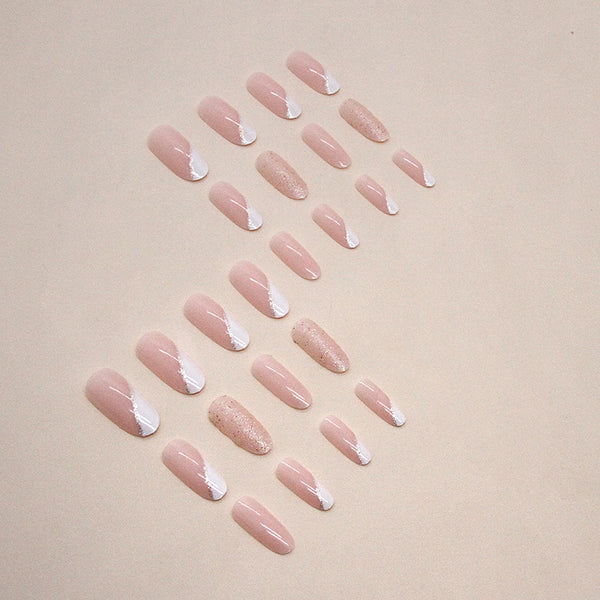 12 Sizes-24 Pcs Press On Nails W1318
