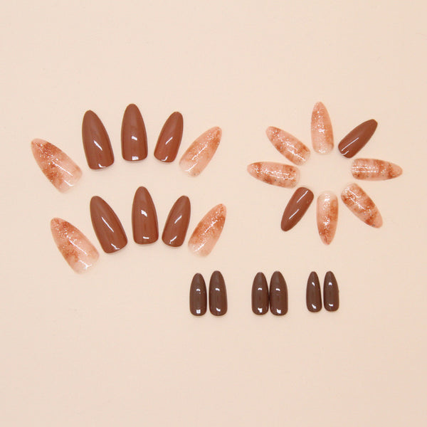 12 Sizes-24 Pcs Press On Nails W1777