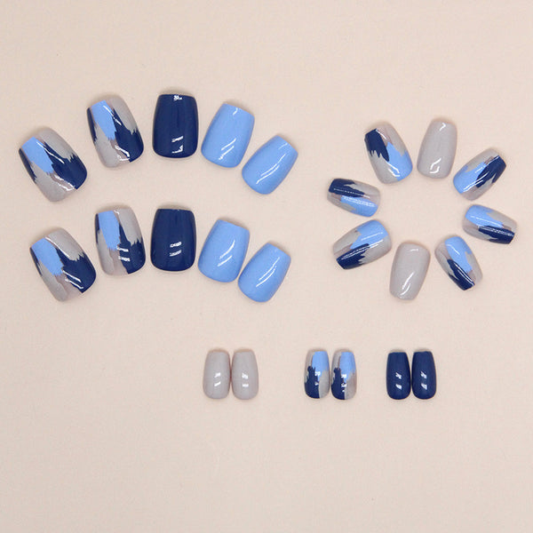 12 Sizes-24 Pcs Press On Nails W1357