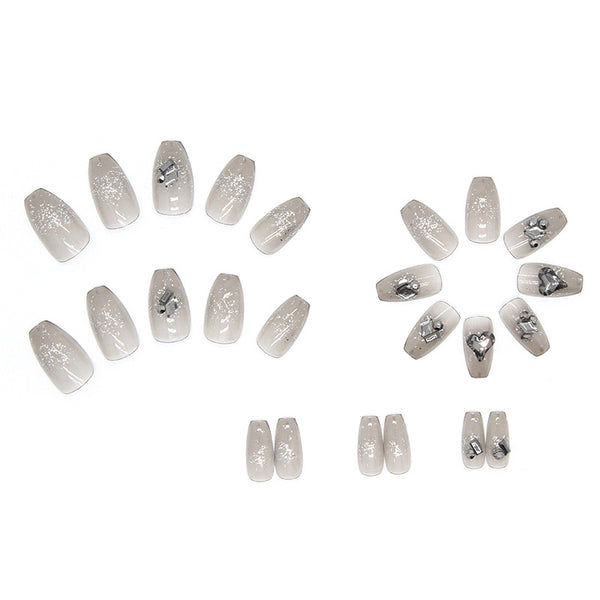 12 Sizes-24 Pcs Press On Nails Z487