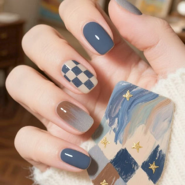 12 Sizes-24 PcsPress On Nails R964