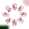 12 Sizes-24 Pcs Press On Nails C486