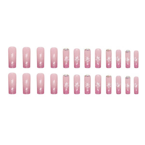 12 Sizes-24 Pcs Press On Nails G002