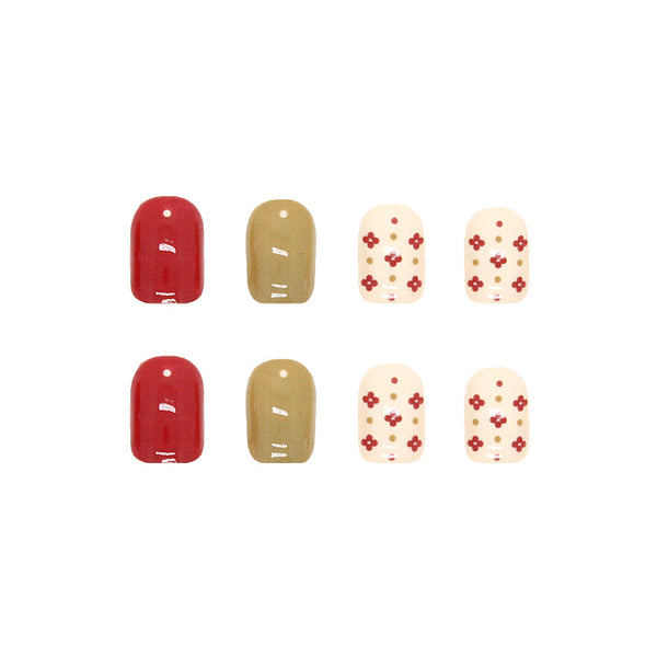 12 Sizes-24 Pcs Press On Nails R540