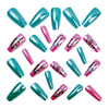 12 Sizes-24 Pcs Press On Nails Y1409