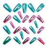 12 Sizes-24 Pcs Press On Nails Y1409