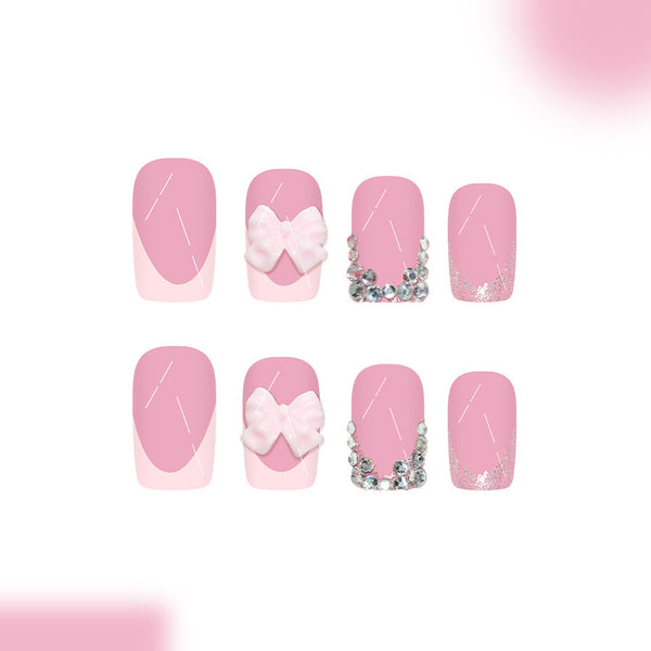 12 Sizes-24 Pcs Press On Nails C1050