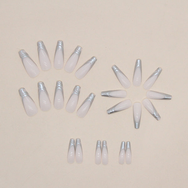 12 Sizes-24 Pcs Press On Nails W658