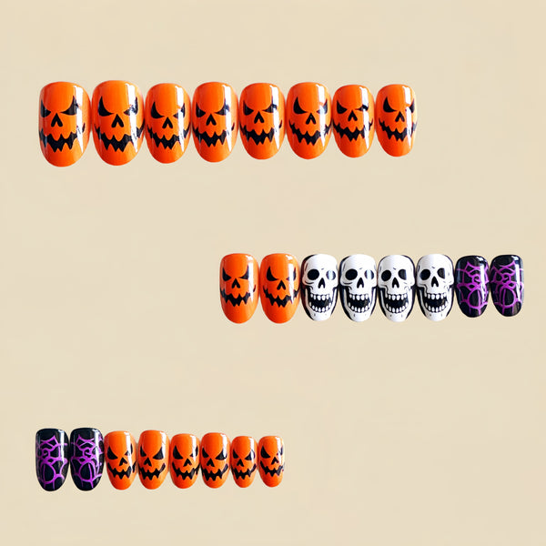 12 Sizes-24 Pcs Press On Nails Y1178
