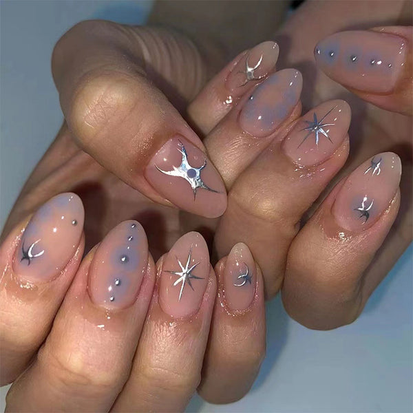 12 Sizes-24 Pcs Press On Nails JP2051