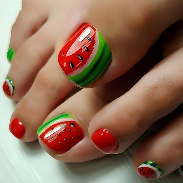 12 Sizes-24 Pcs Press On Nails Y869