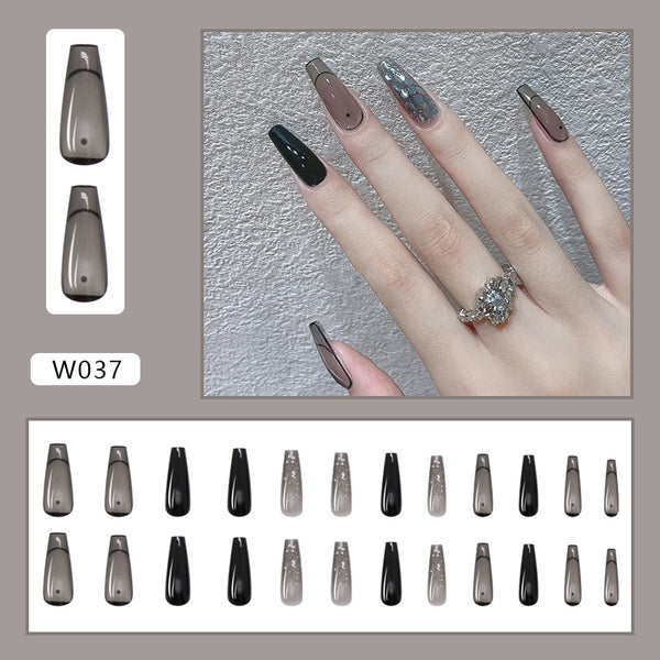 12 Sizes-24 Pcs Press On Nails W037