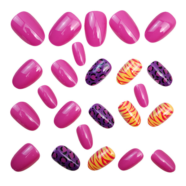 12 Sizes-24 Pcs Press On Nails Y1480