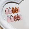 12 Sizes-24 Pcs Press On Nails Z955